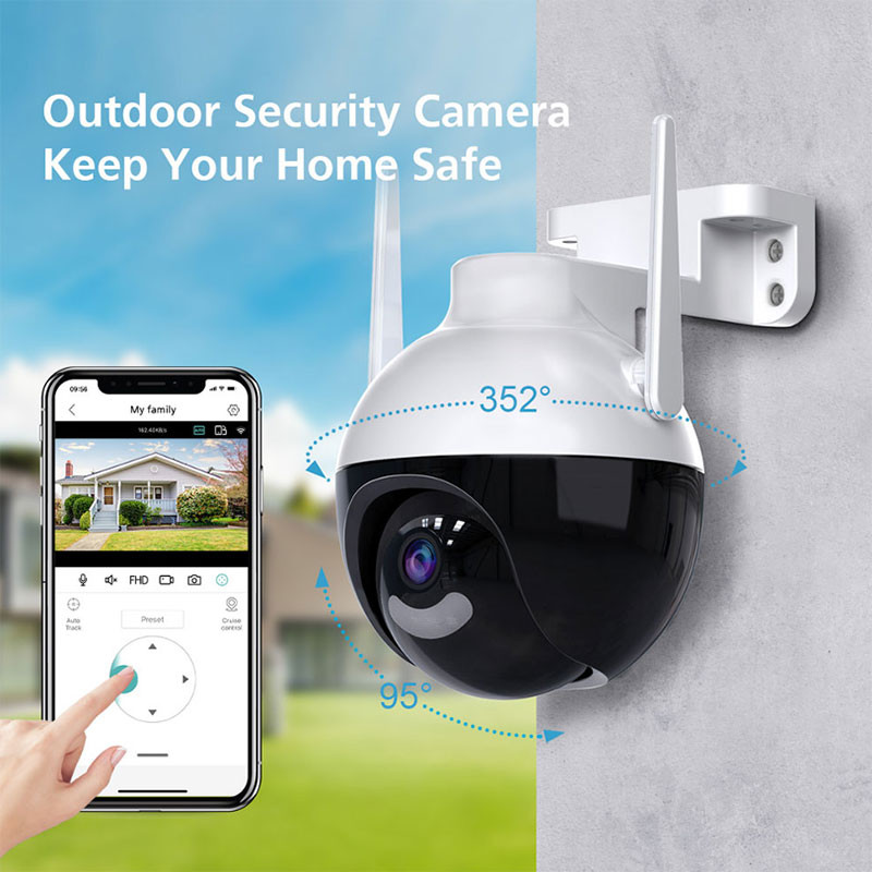 Caméra de surveillance WIFI et filaire 8 Mega Pixels