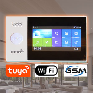 Wifi, Tuya and GSM alarm control panel